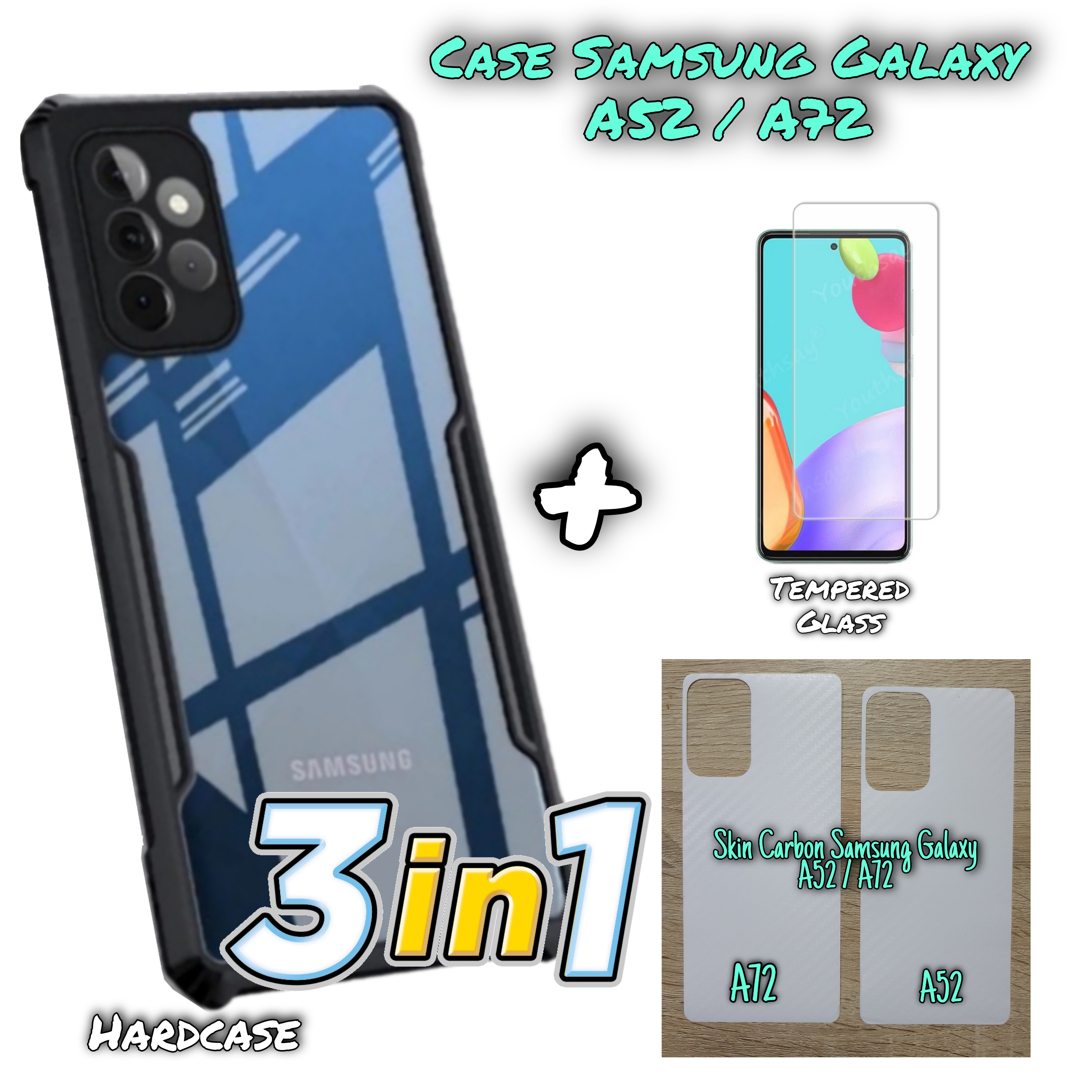 Samsung A52 Skin Paket 3in1 Case Samsung Galaxy A52 Samsung Galaxy