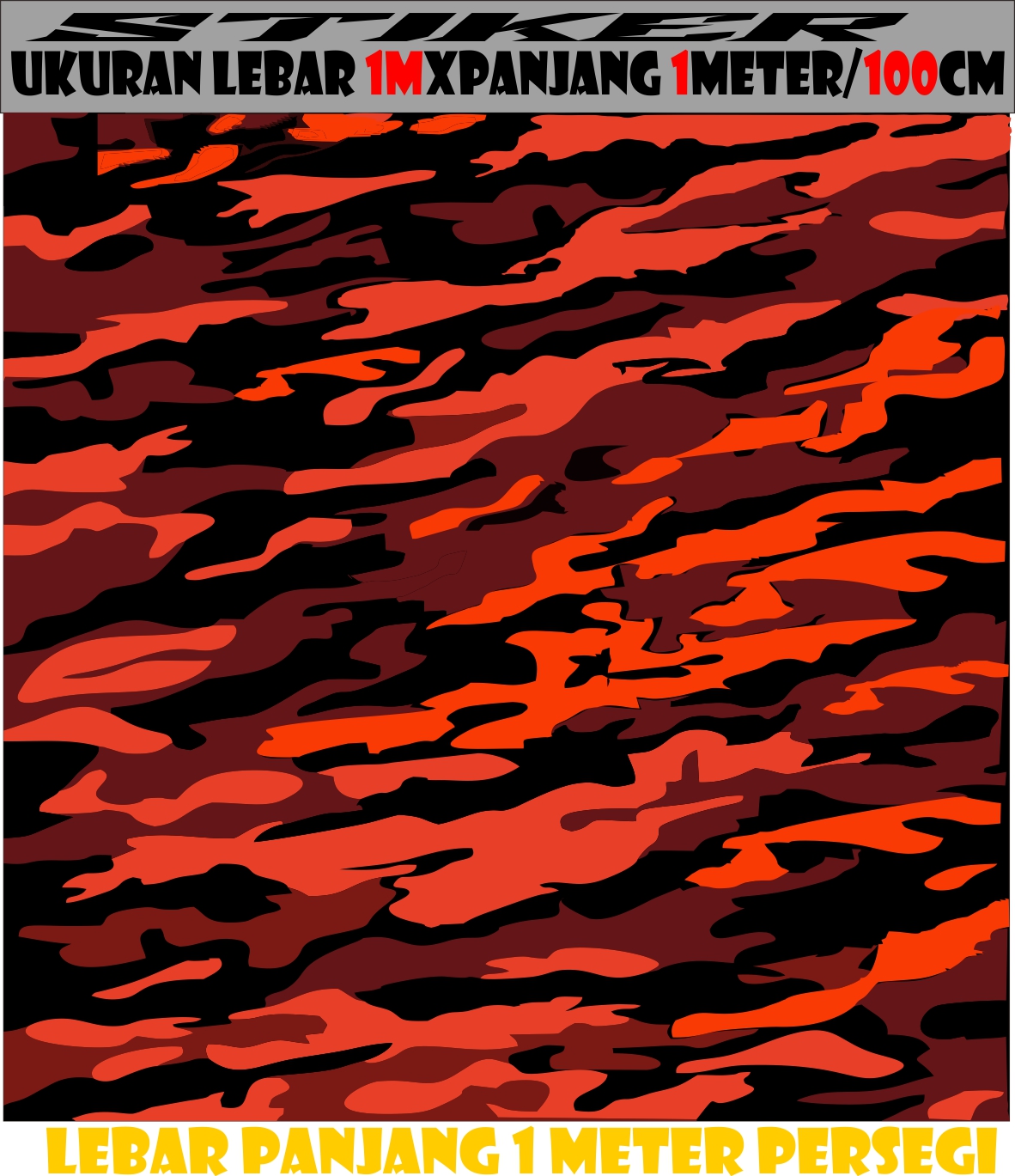 stiker loreng pemuda pancasila variasi motor 100x100cm | Lazada Indonesia