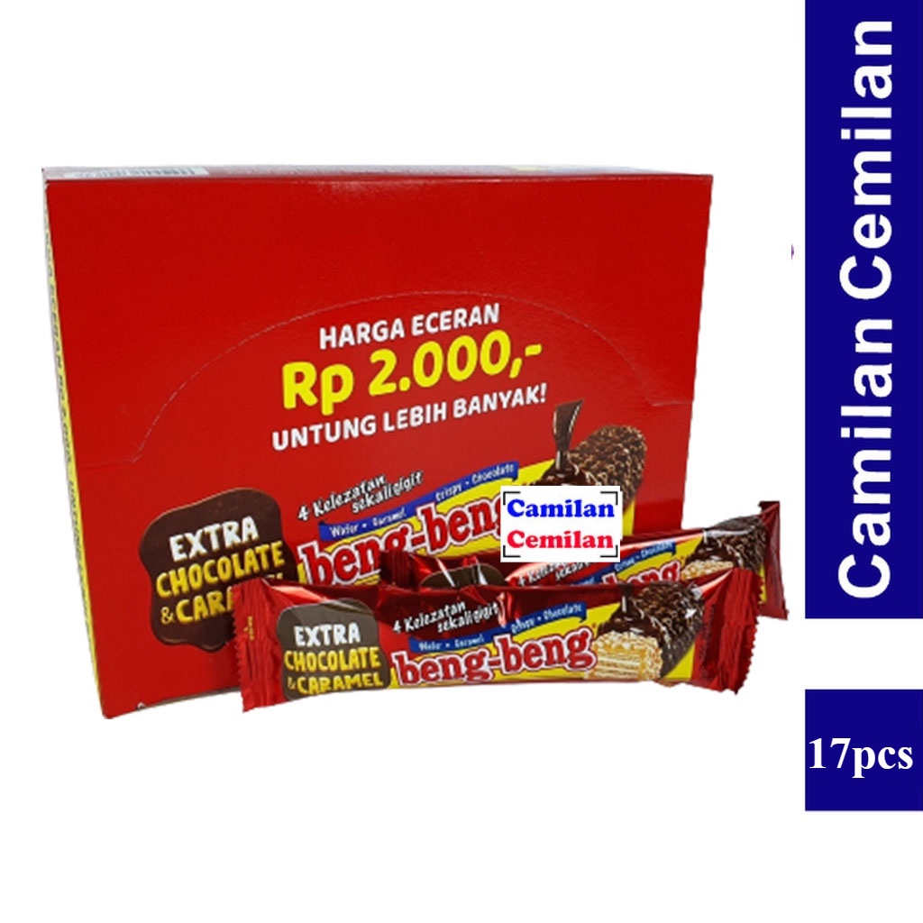 Beng Beng Wafer Caramel Crispy Chocolate Box Isi 17 Pcs X 25 Gr