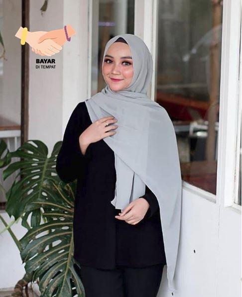 SY CRT Jilbab / Hijab Pashmina Instan SABYAN - Kerudung Pasmina Instant - Kerudung Murah Berkualitas - Nissa Sabyan Terlaris