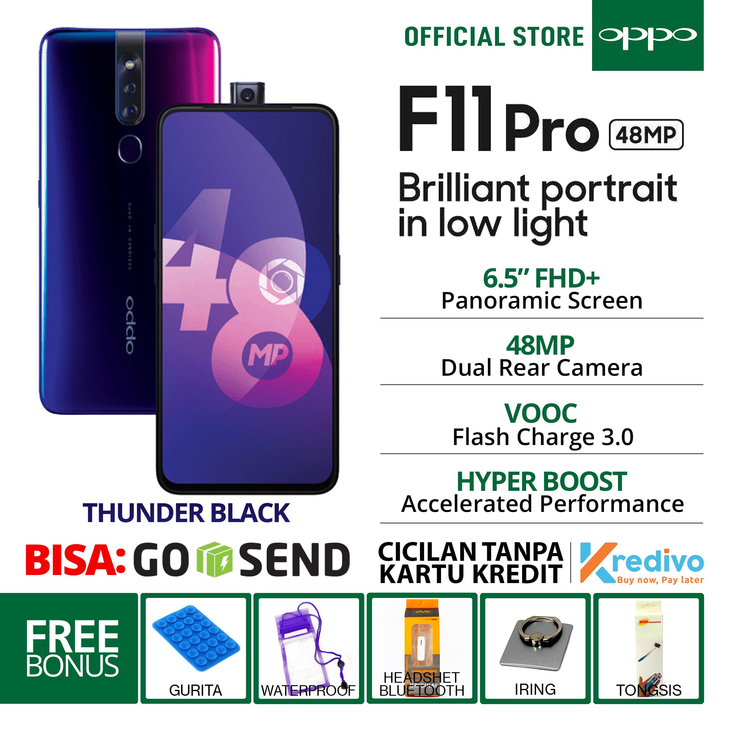 Oppo F11 Pro Ram 6/64GB Black Garansi Resmi + Bonus