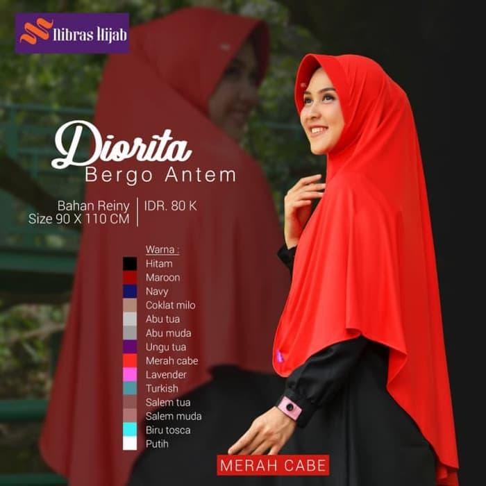 PROMO JILBAB KERUDUNG BERGO NIBRAS HIJAB DIORITA BERGO ANTEM TERBARU