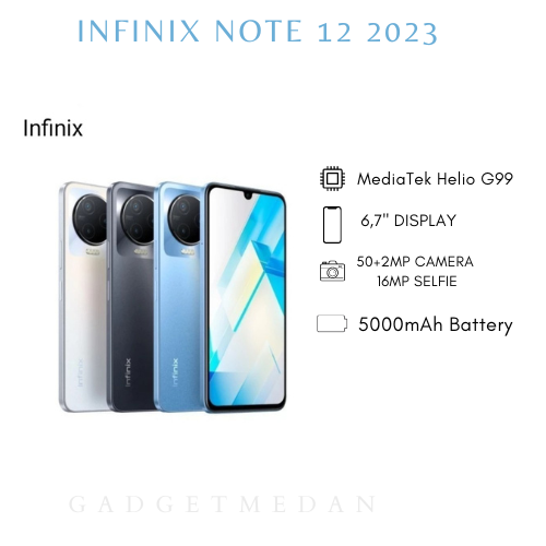 Infinix Note 12 2023 X676C MediaTek MT87 8/128 | 8/256 Garansi Resmi ...