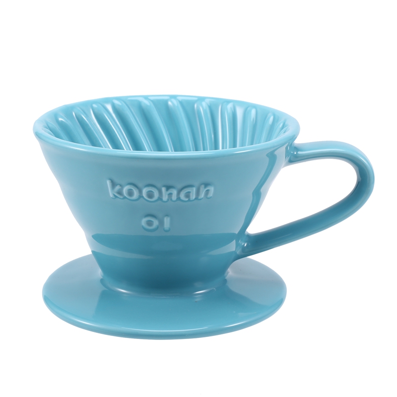 Koonan Ceramic Hand Brew Coffee Filter Cup Conical Filter Coffee