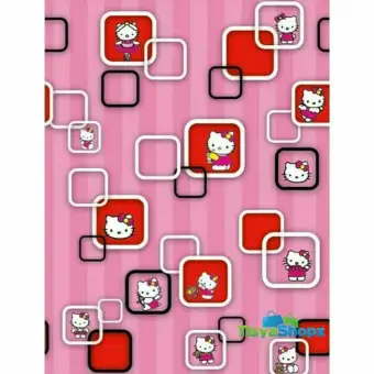 Wallpaper Sticker Hello Kitty Kotak 3d Lazada Indonesia