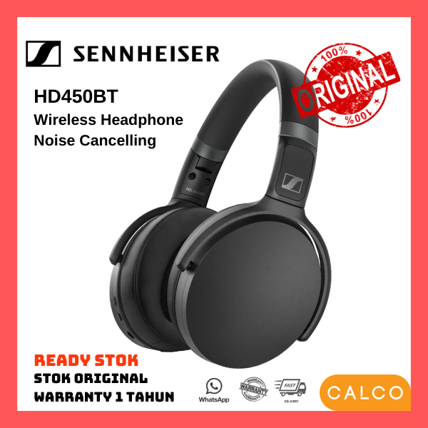 SENNHEISER HD450BT Active Noise Cancelling Headphone Foldable Original