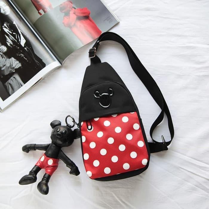 Tas Selempang Anak Mickey Minnie Mouse kids bodypack chest bag MM-01