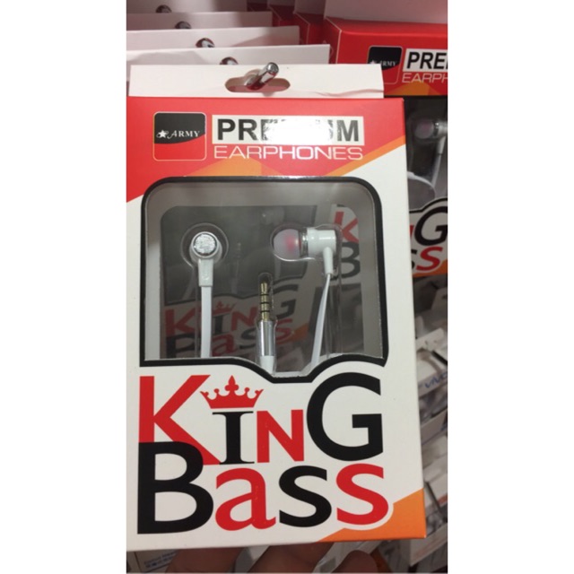 HEADSET KINGBASS ARMY EARPHONE HETSET HANDSET HENDSET