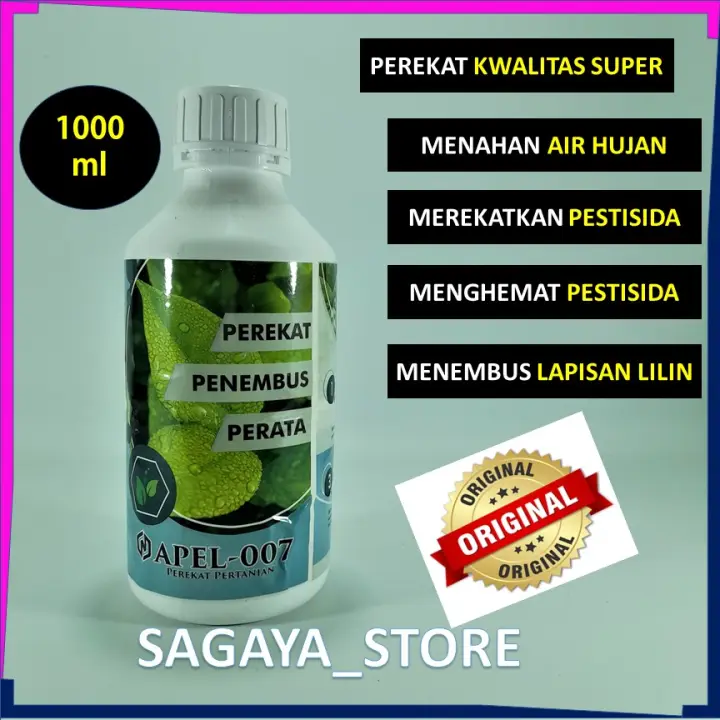 Perekat Penembus Perata Pestisida Herbisida Fungisida Pupuk Apel 007 Lazada Indonesia