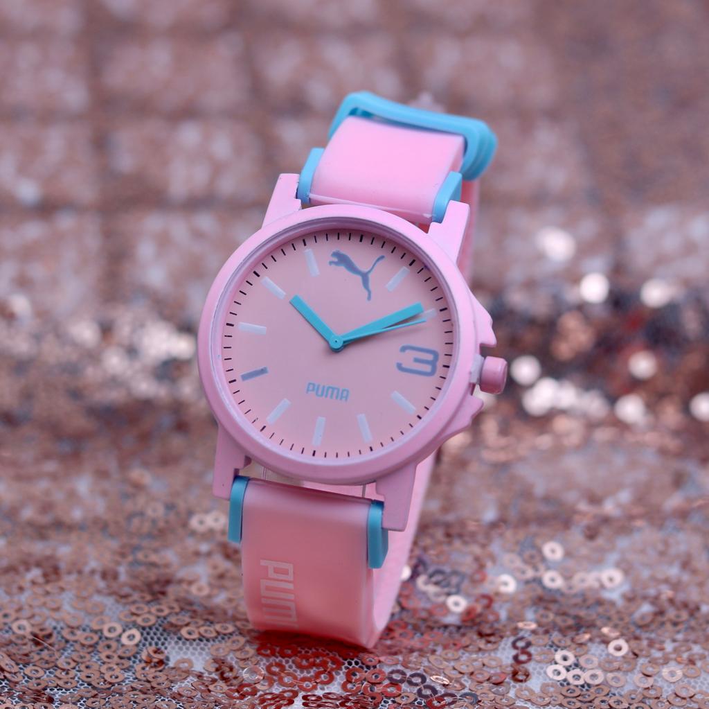 PROMO,jam tangan fashion wanita PUMA ,strap rubber ,