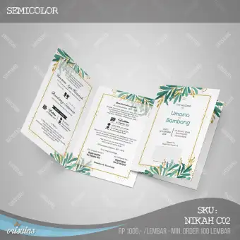 Contoh Undangan Pernikahan Elegan Dan Mewah