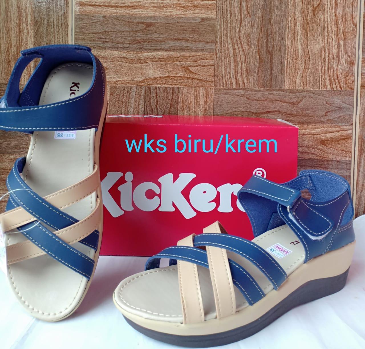Sepatu Sandal Wedges Kickers Elegant Murah Untuk Pesta & Jalan-Jalan W-HH01