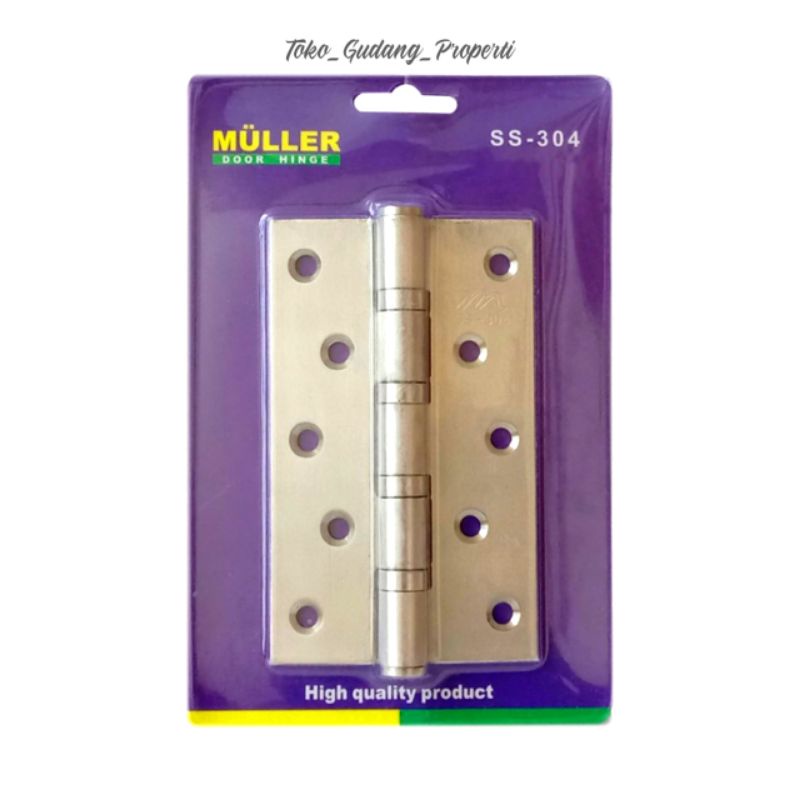 Engsel pintu rumah ukuran 3inch, 4inch, 5inch merk MULLER | Lazada
