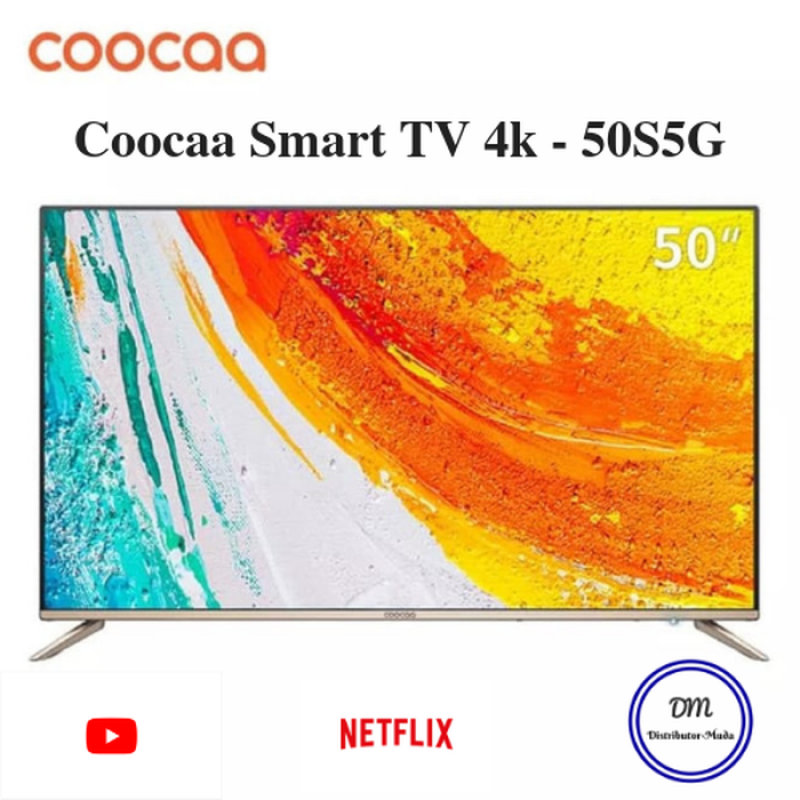 Coocaa 50 inch LED 4K Ultra HD Android Smart TV 50S5G - Garansi Resmi