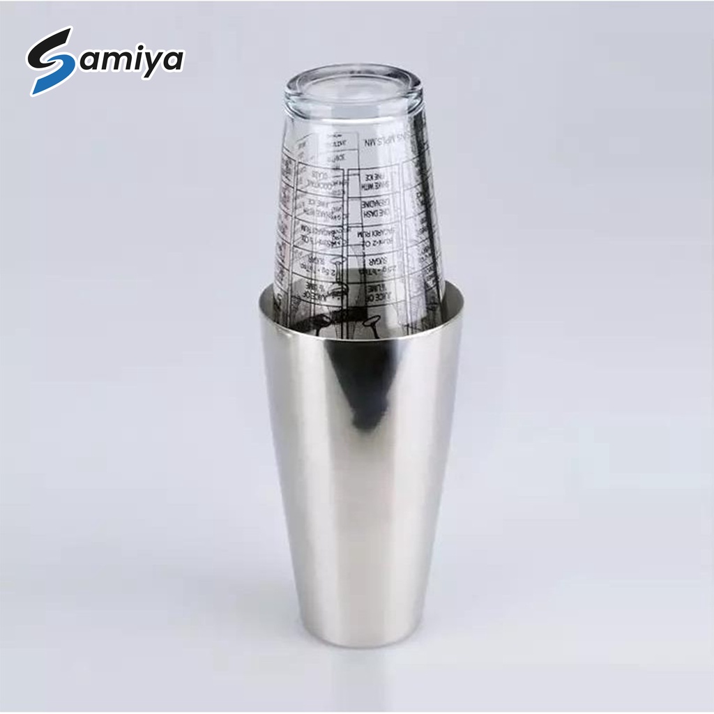 boston shaker glass cocktail recipe 400/750ml / pengocok minuman bar
