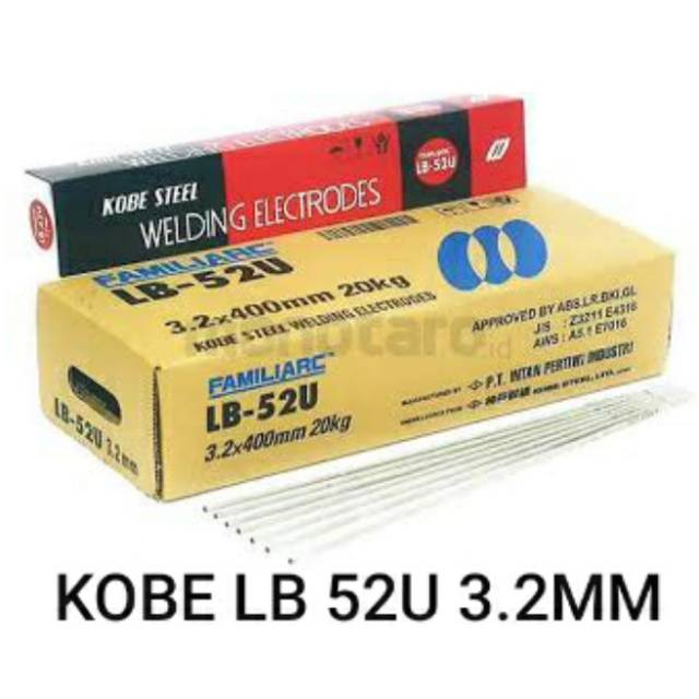 Kawat Las Kobe LB-52U 3,2mm KOBE LB52U 3.2mm (5KG) | Lazada Indonesia