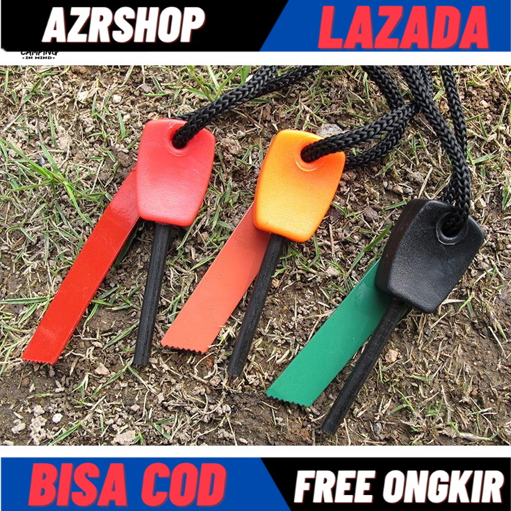 Outdoor Survival Magnesium Flint Stone Fire Starter PRO RANDOM