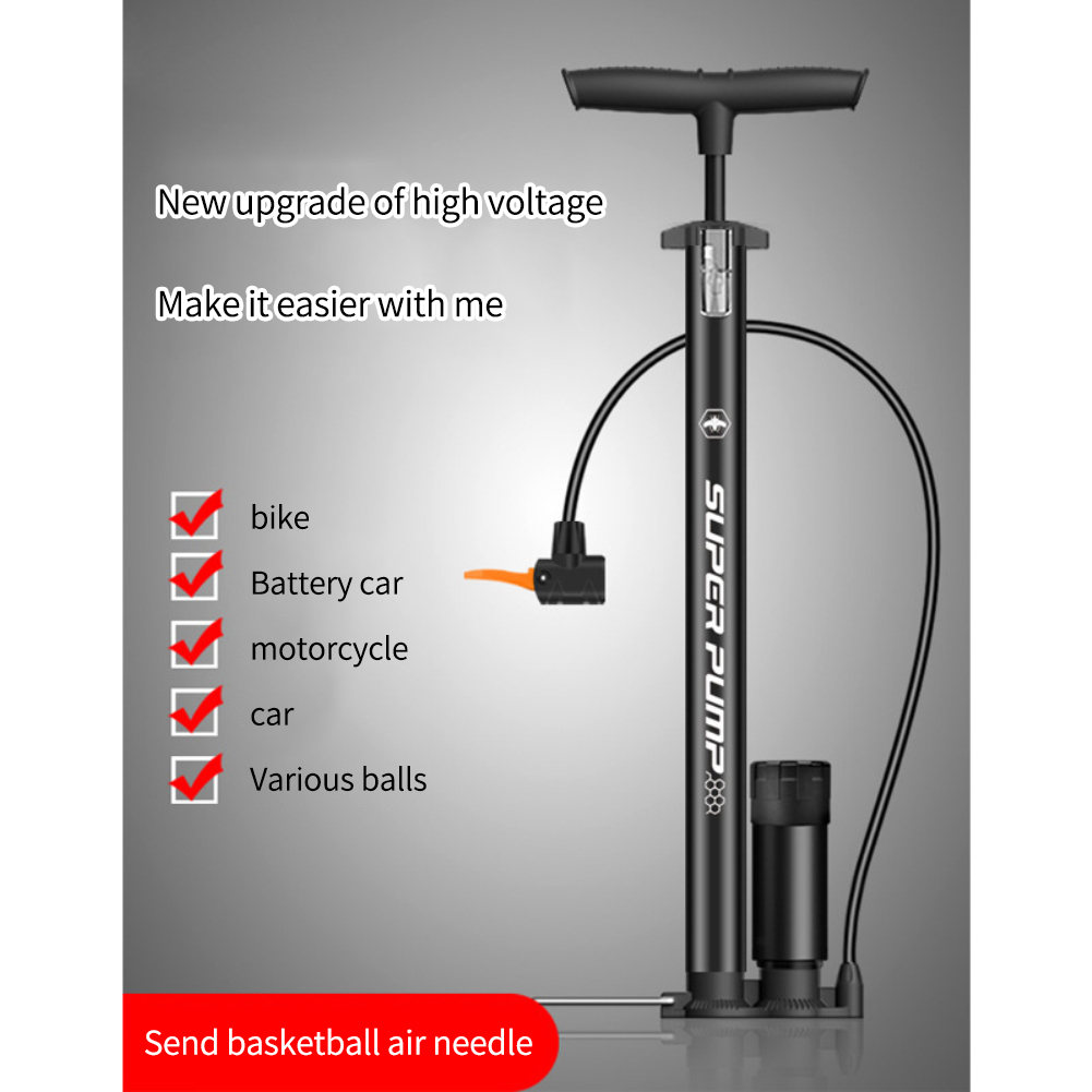 【COD/ready stock】 Bicycle pump portable mountain bike car motorcycle bike basketball pump home universal nozzle