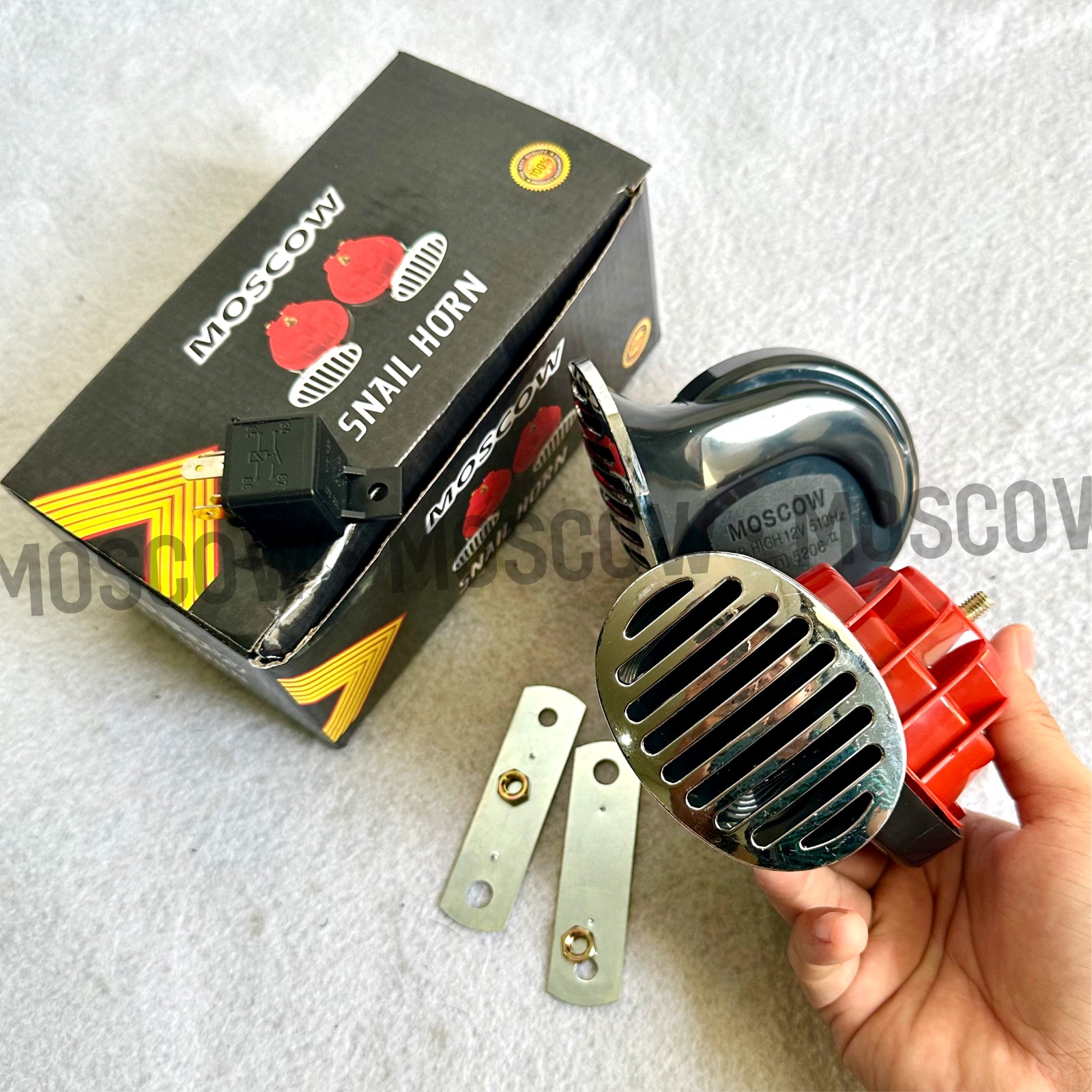 KLAKSON KEONG DOUBLE HORN ORIGINAL MOSCOW KLAKSON UNIVERSAL SEMUA MOTOR