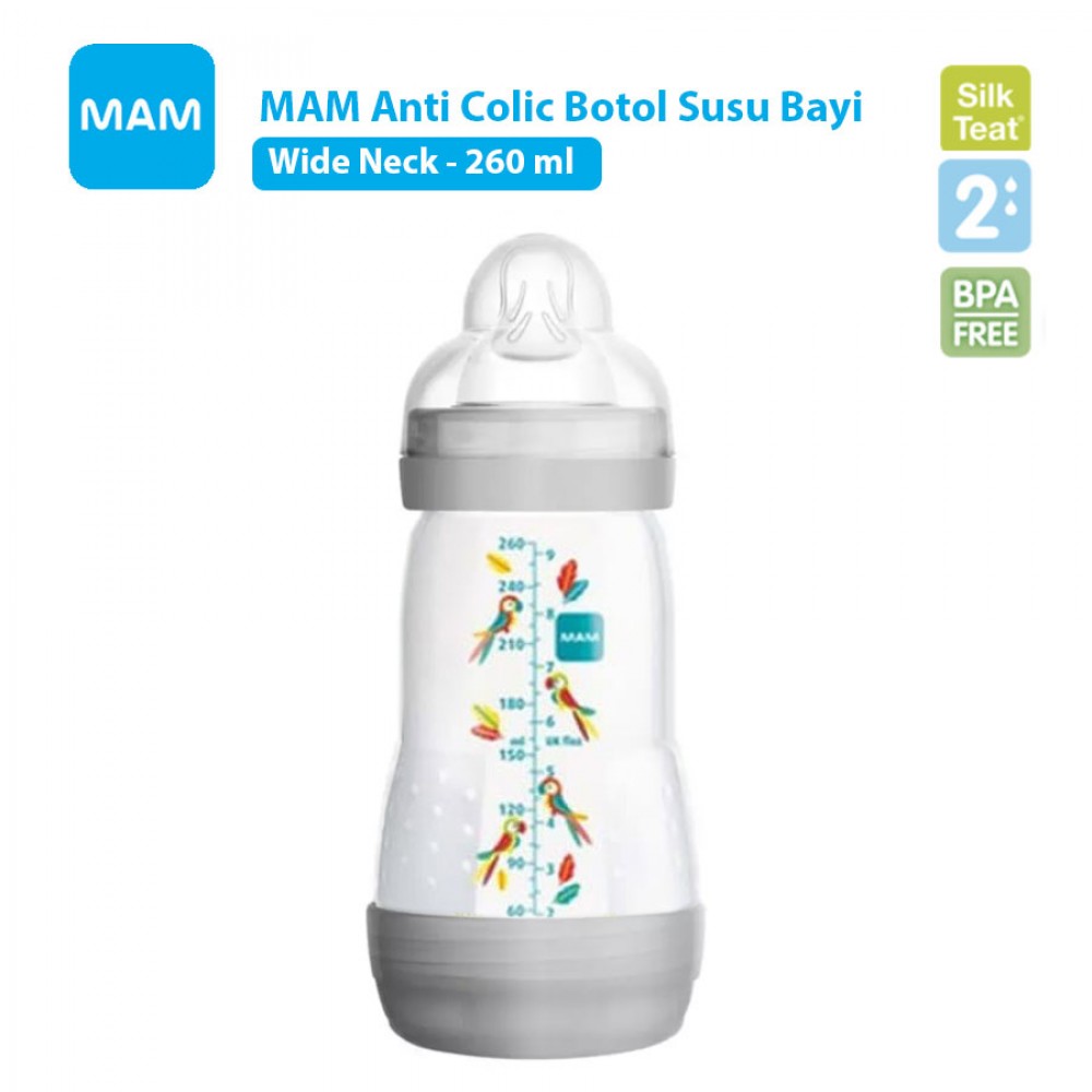 MAM Anti Colic Bottle Botol Susu Bayi 260ml Tersedia Pilihan