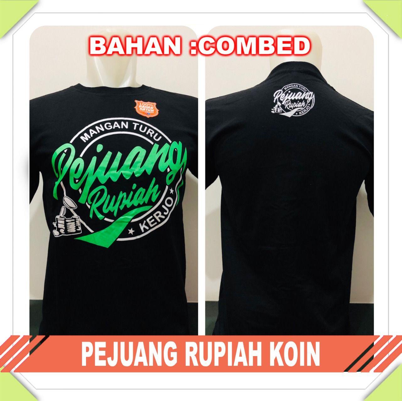 Key&Kay Promo T-Shirt Kaos PriaKaos DistroKaos KekinianKaos TrendyKaos OblongKaos SablonKaos BagusKaos Pejuang RupiahKaos Pejuang Rupiah Koin Pendek Lengan Full Catoon
