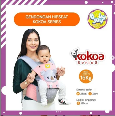 Baby Joy Gendongan Bayi Model Hipseat Kokoa Series - BJG 3029