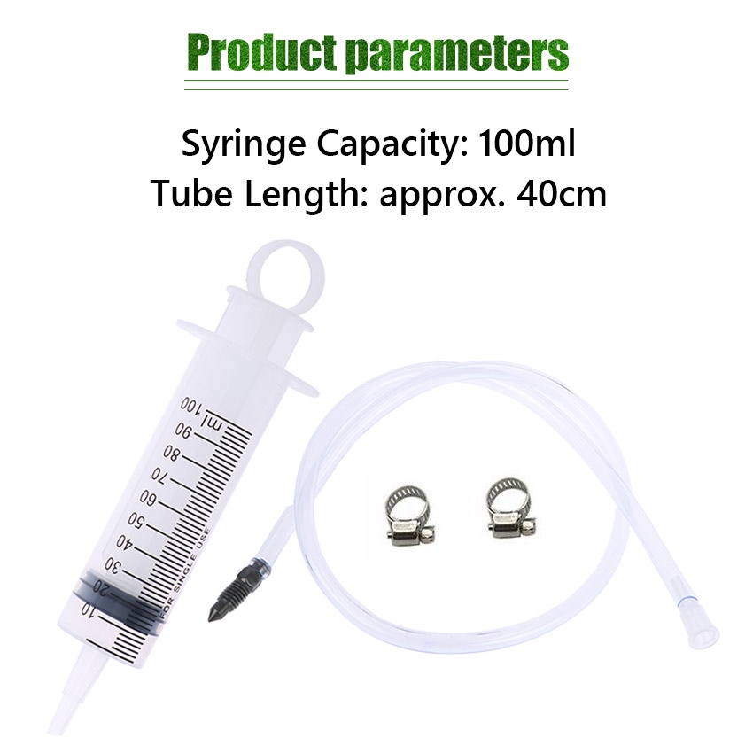 1 Set Alat Gas Bleed Syringe 100ml dengan 40cm Selang Motor Bleed Kit