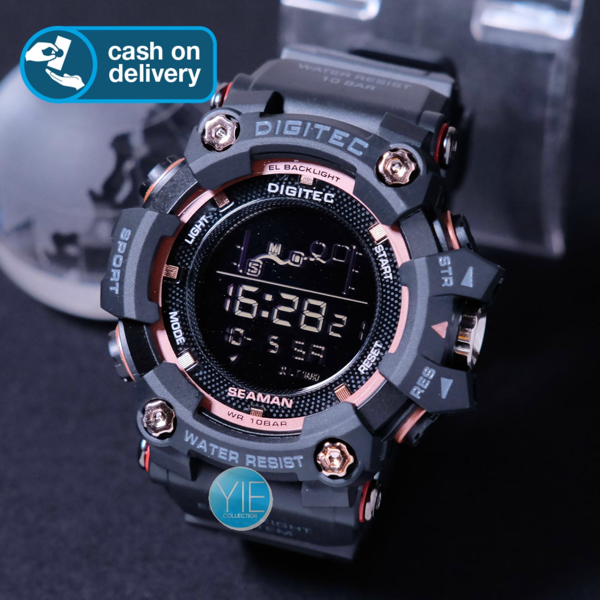 Jam Tangan Sport Pria Army Digitec Seaman New Edition DG 3096 T Original Anti Air Strap Karet FH