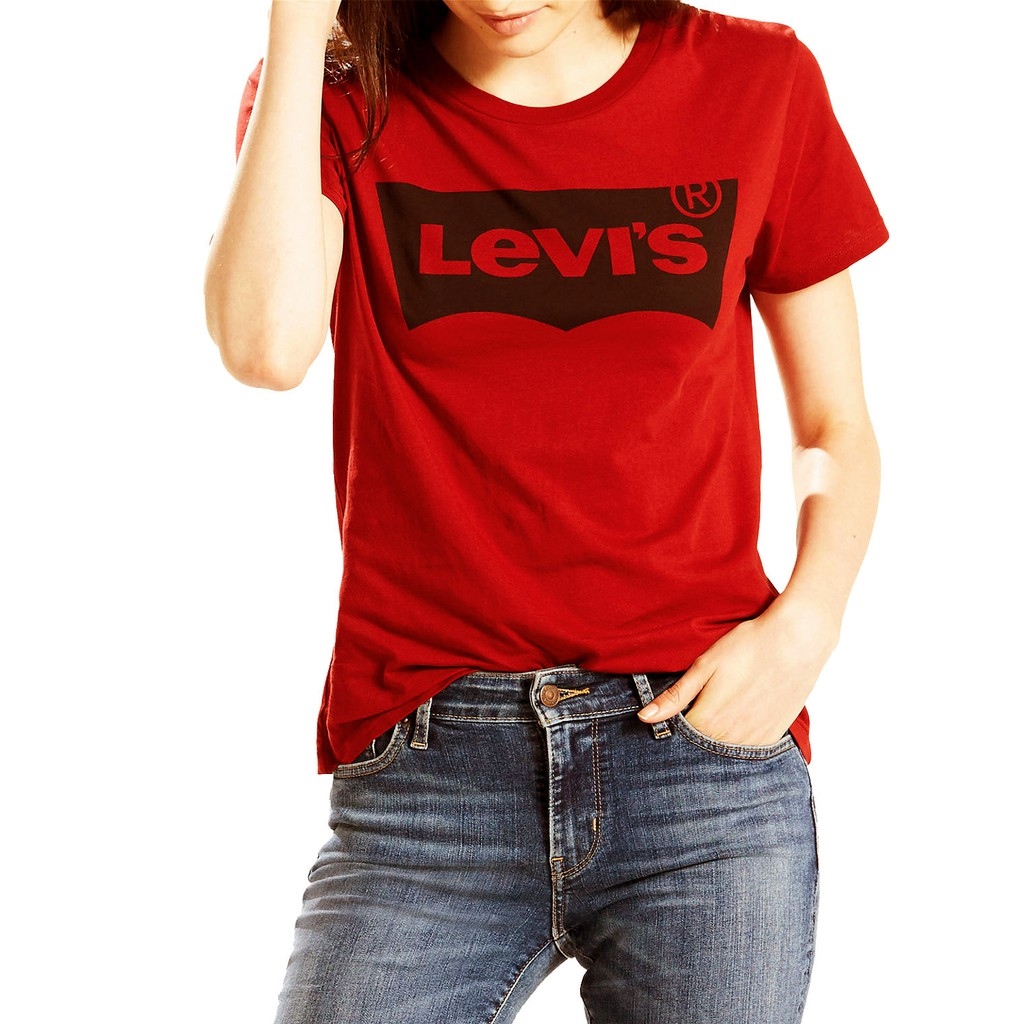 Kaos Levis Wanita - Batwing Red 