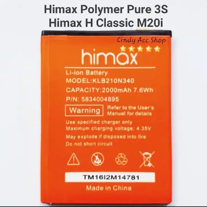 Baterai Himax Polymer Pure 3s Himax H Classic M20i Batre Battery Original Lazada Indonesia