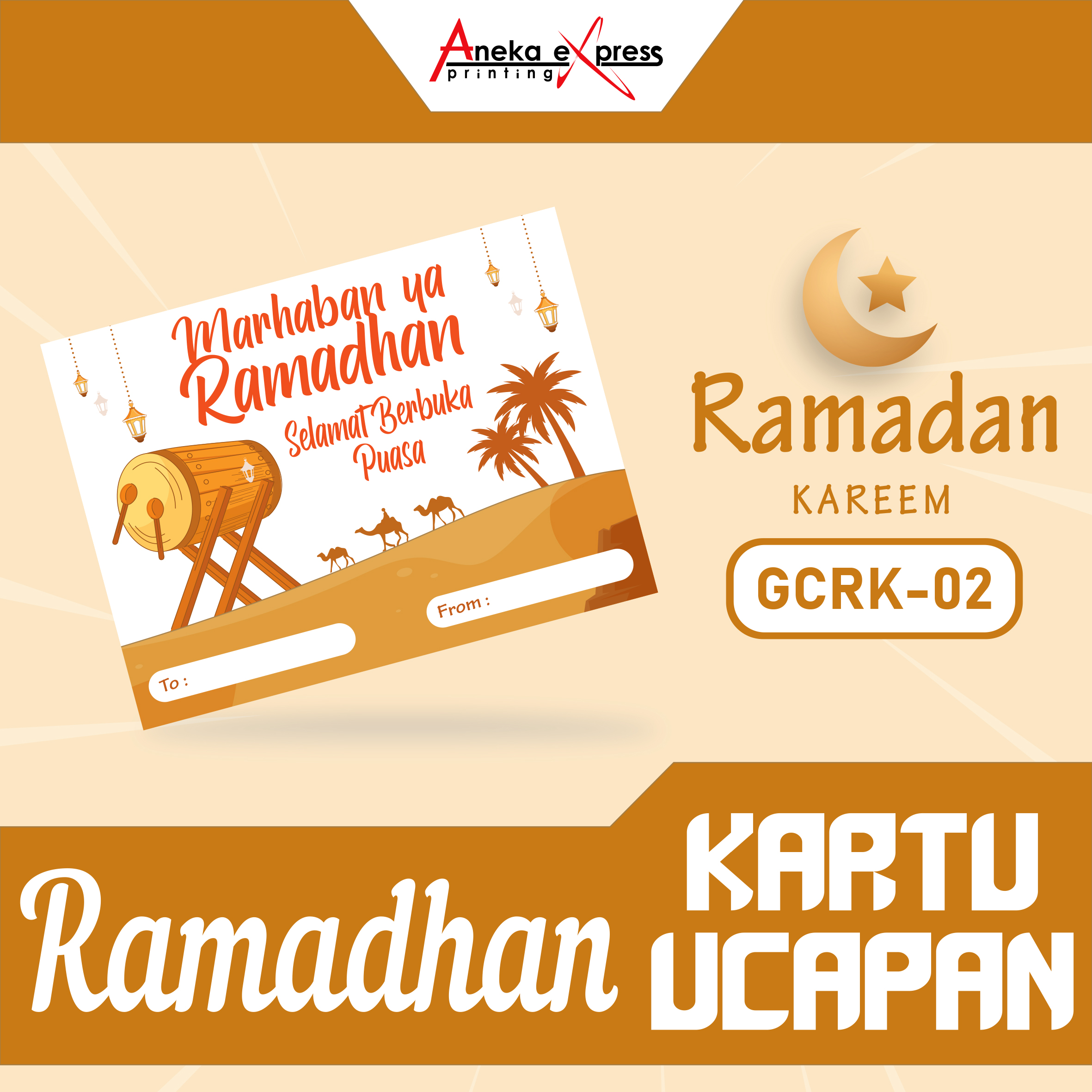 KARTU UCAPAN RAMADHAN ISI 10 PCS | KARTU UCAPAN PUASA RAMADHAN