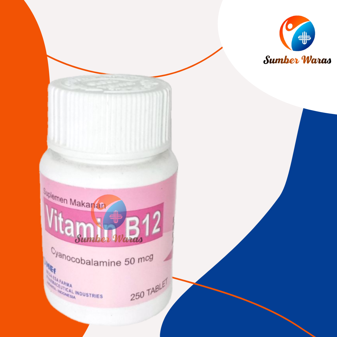 VITAMIN B12 50 MCG MEGA ESA FARMA BOTOL 250 TABLET | Lazada Indonesia