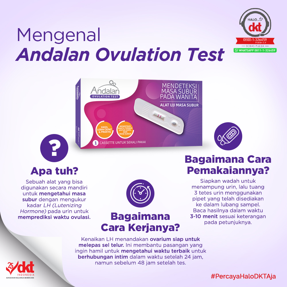 Ovulation Test Andalan alat uji tes masa subur program hamil paling