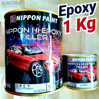 Epoxy Nippon Paint 1Kg Primer Grey Dasaran Abu Abu Epoksi Nipon Filler Filer Poksi Foxy Foksi 1 Kg Kilo