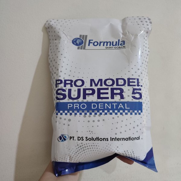 Dental Gips Stone Gigi Biru Saint Gobain Bahan Cetak Gigi Super 5 1kg 1
