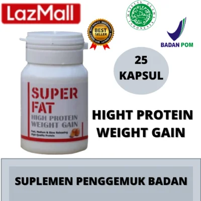 Superfat / Super Fat Penggemuk Badan Suplemen Penggemuk Penambah Berat Badan / Suplemen SUPER FAT - Suplemen Vitamin Penggemuk Badan / Penambah Berat Badan / Vitamin Berat Badan / Suplemen Murah / COD / Bayar Di Tempat