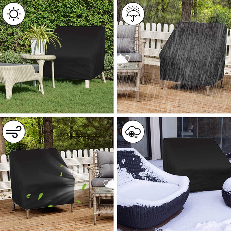 Patio Chair Covers 210d Heavy Duty Patio Furniture Covers Waterproof Outdoor Chair Cover Large Protective Lounge Deep Seat Cover Lazada