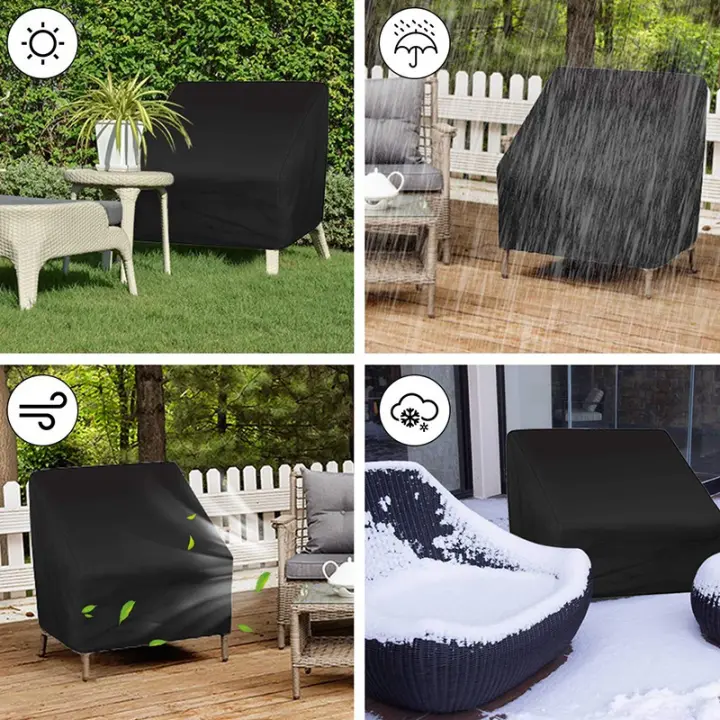 Patio Chair Covers 210d Heavy Duty Patio Furniture Covers Waterproof Outdoor Chair Cover Large Protective Lounge Deep Seat Cover Lazada
