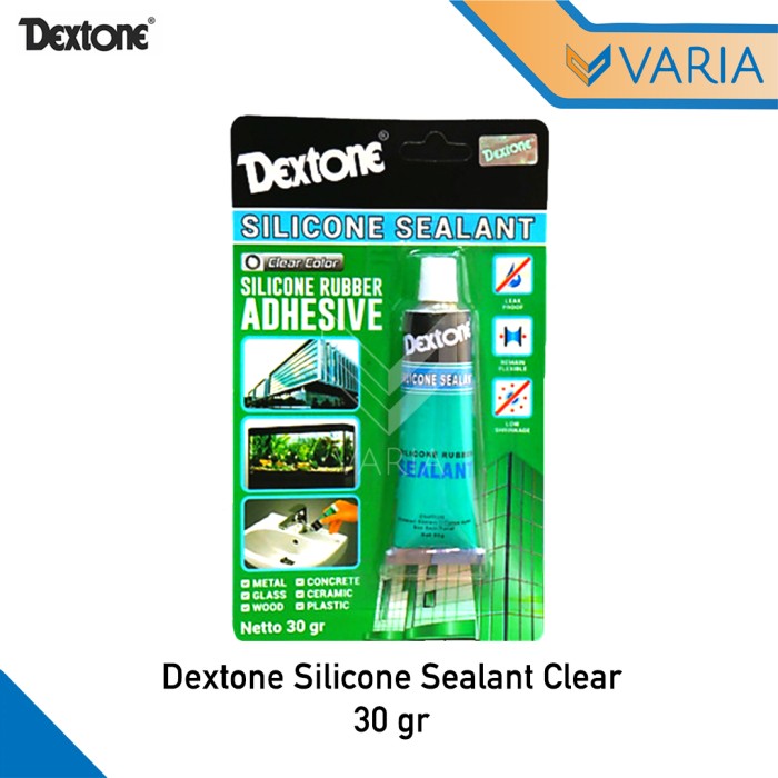 Dextone Silicone Sealant 30 gr Clear Lem Kaca Rubber Adhesive Bening Lazada Indonesia