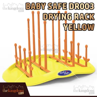Baby Safe DR003 Collapsible Drying Rack Yellow Rak Botol Susu Dot Bayi Kuning Babysafe