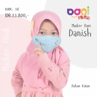 Rabbani - Bani Danish Masker Kain untuk anak