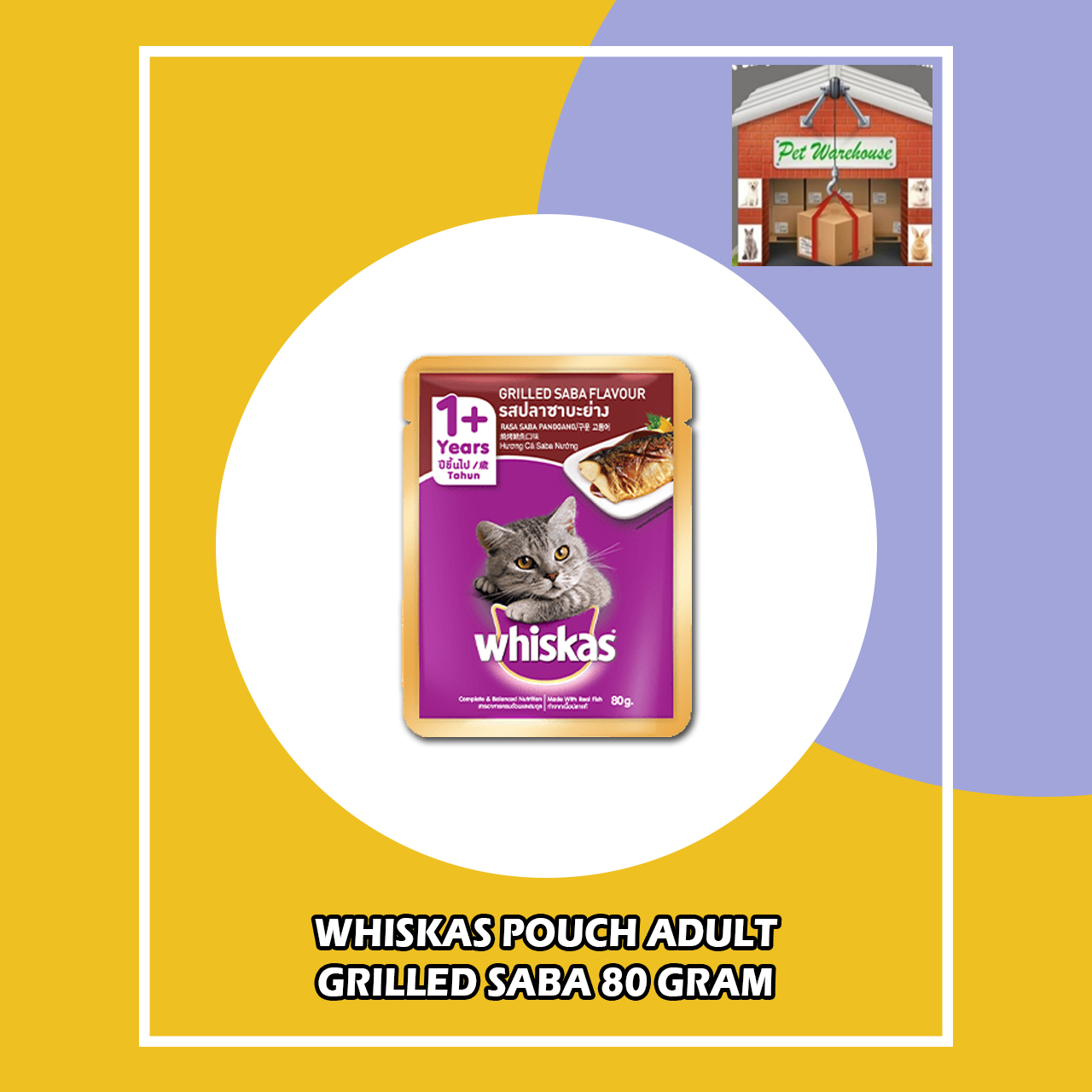 Whiskas Pouch Grilled Saba 80gr Lazada Indonesia