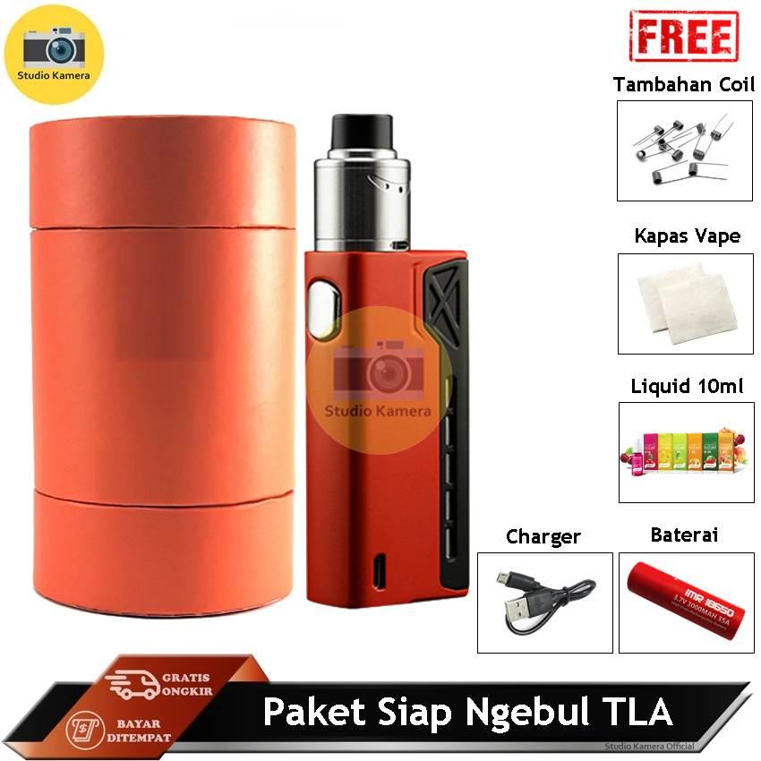 Studio Kamera - Vape Murah Paket Siap Ngebul TLA Terminator Rokok Elektrik Vape TLA + Free Baterai Coil Liquid Kapas Studio Kamera - Vape Murah Paket Siap Ngebul TLA Terminator Rokok Elektrik Vape TLA + Free Baterai Coil Liquid Kapas