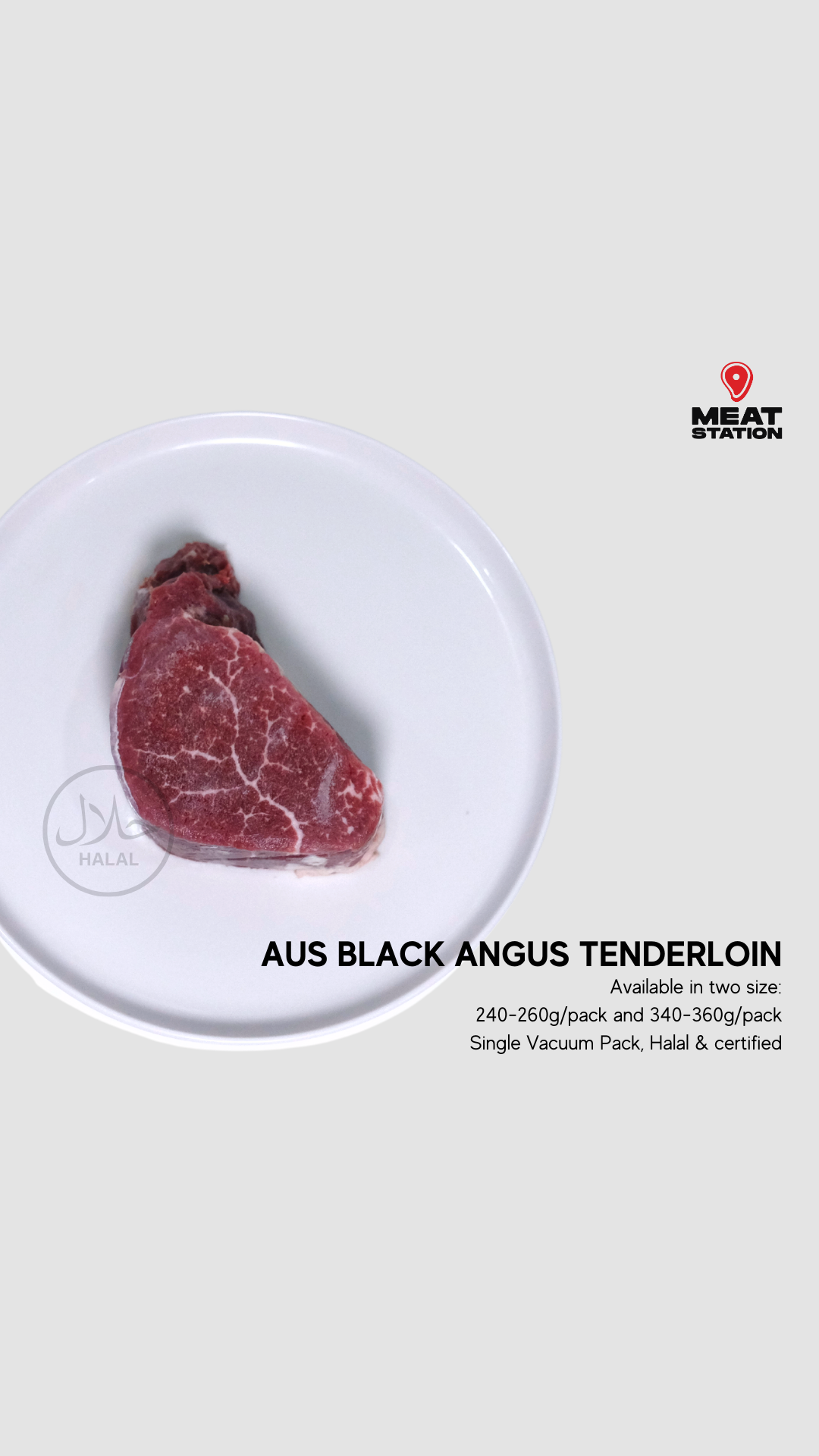AUS Black Angus Tenderloin / Tenderloin Steak Cut / Daging Steak