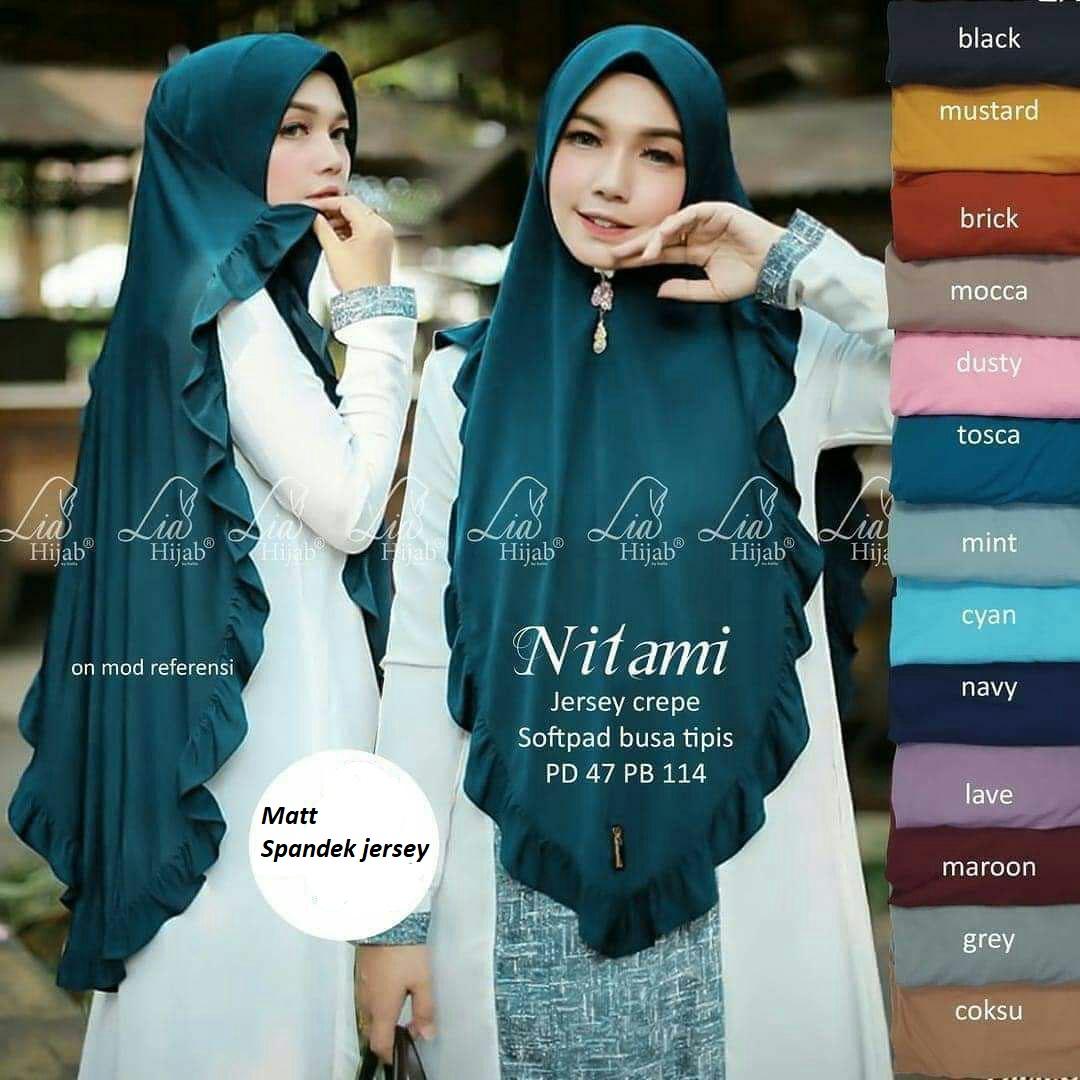 Khimar mini / jilbab instan / hijab jumbo / kerudung / JIlbab instant Nitami