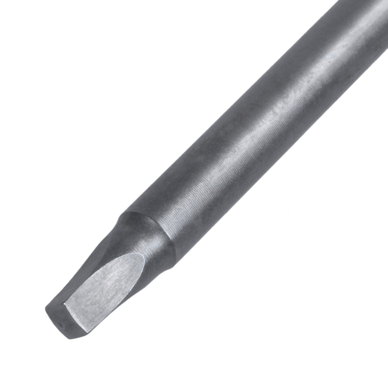 1/4 inch Hex Shank 6mm Dia Shaft 100mm Long Square Screwdriver Bit Gray
