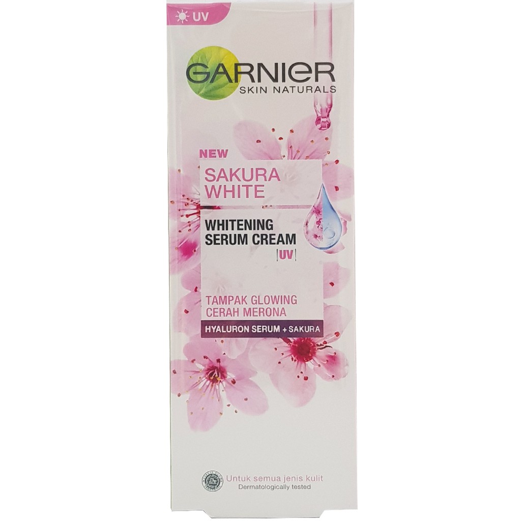 Garnier Sakura Glow Hyaluron Serum Cream UV 20ml | Lazada Indonesia