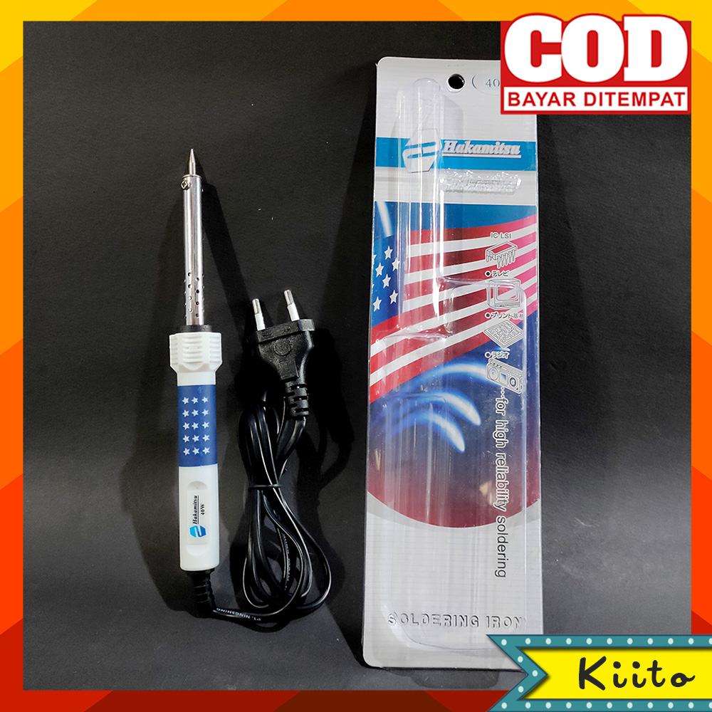 SOLDER TANGAN / ELECTRIC SOLDERING IRON HAKAMITSU 40 WATT Lazada