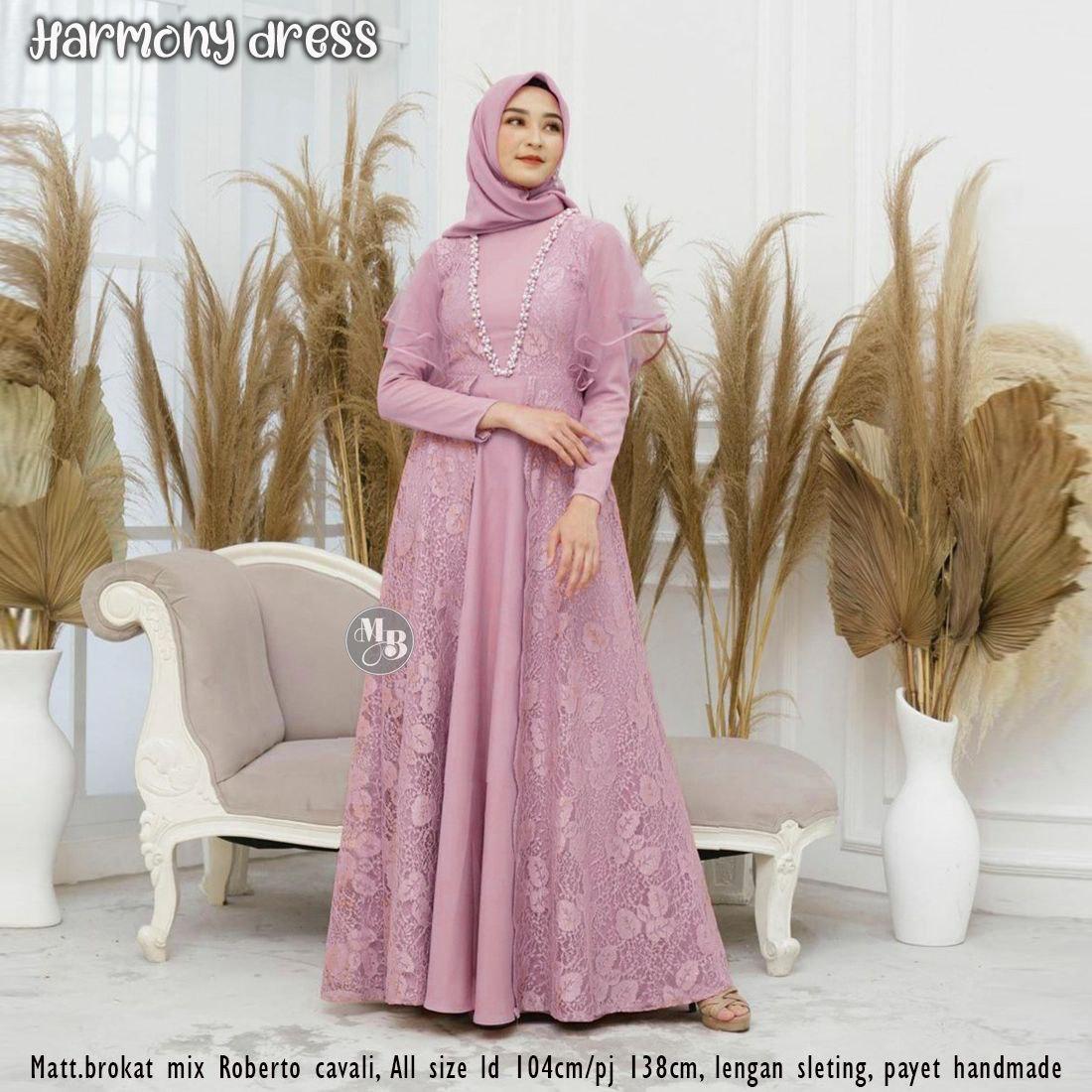 Gamis Brokat Modern / gamis brokat tile 