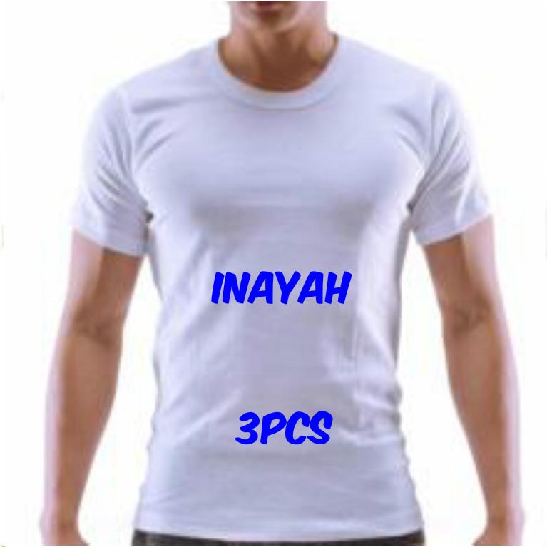 3 PCS Kaos Polos Super Rider R212BP Tshirt - Putih - Kaos Dalam Pria